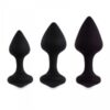 Coffret 3 plugs anal Bibi - noir