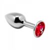 Plug métal bijou rouge L - Alive