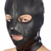 Cagoule BDSM 3 ouvertures en simili cuir - Fetish Tentation – Image 4
