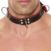Collier Bondage Deluxe rouge et noir - Ouch! – Image 2