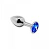 Plug métal bijou bleu S - Alive