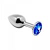 Plug métal bijou bleu M - Alive