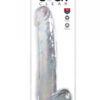 Gode XXL  30,5 x 5,1 cm Clear - King Cock – Image 2