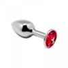 Plug métal bijou rouge M - Alive