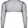 Crop top tulle noir transparent - Regnes – Image 4