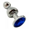 Plug bijou Lollypop bleu M - Wooomy