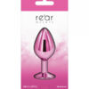 Plug bijou aluminium chromé rose M – Image 2