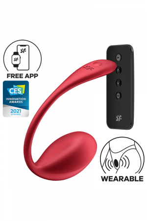 Oeuf vibrant connecté Shiny Petal red - Satisfyer