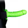 Gode-ceinture creux phosphorescent  18cm - Ouch