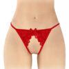 String ficelle ouvert Sandra rouge - Fashion Secret