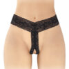 String ouvert Anita noir - Fashion Secret