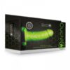 Gode-ceinture creux phosphorescent  18cm - Ouch – Image 3