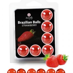 6 Brazilian Balls - fraise