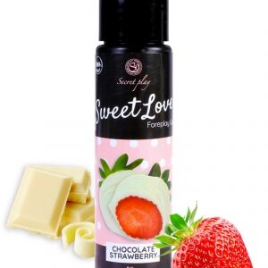 Lubrifiant comestible fraise & chocolat blanc - 60ml