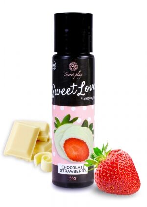 Lubrifiant comestible fraise & chocolat blanc - 60ml