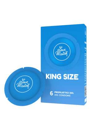 6 Préservatifs King size Love Match
