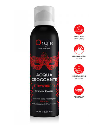 Mousse de massage effervescente Fraise 150ml