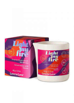Bougie de massage Fleur de lotus - Love to Love