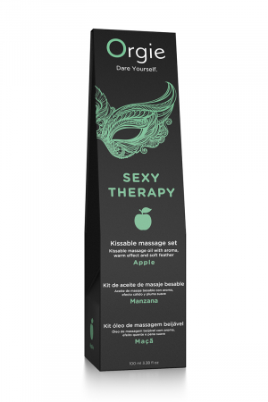 Huile de massage embrassable Sexy Therapy Pomme – Image 4